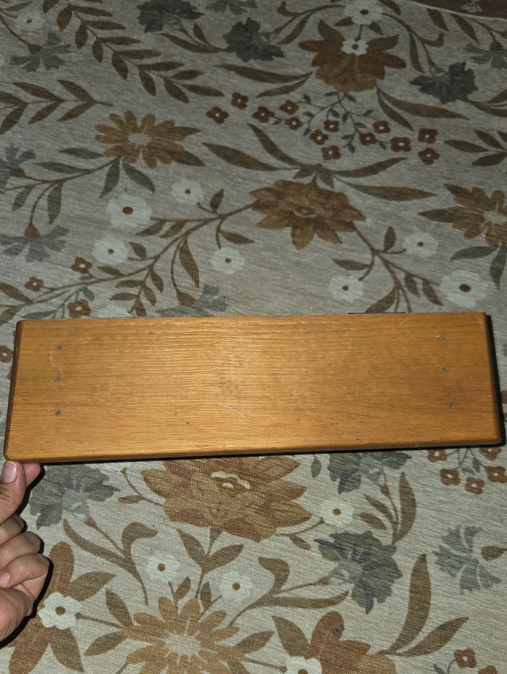 Vintage Handmade Wooden Heart Cut Out Wall Shelf. Farm House Wall Decor